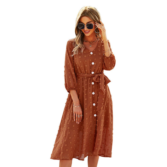 Aurora Silk Spring Autumn Dress