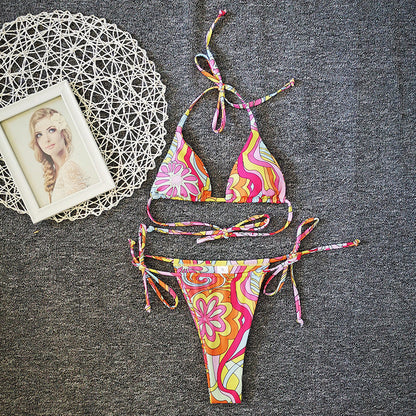Luxe Petal Drawstring Bikini