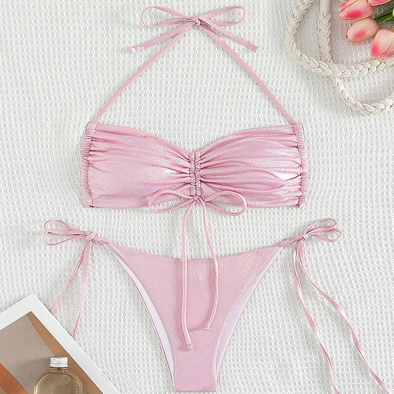 Opal Glow Drawstring Bikini